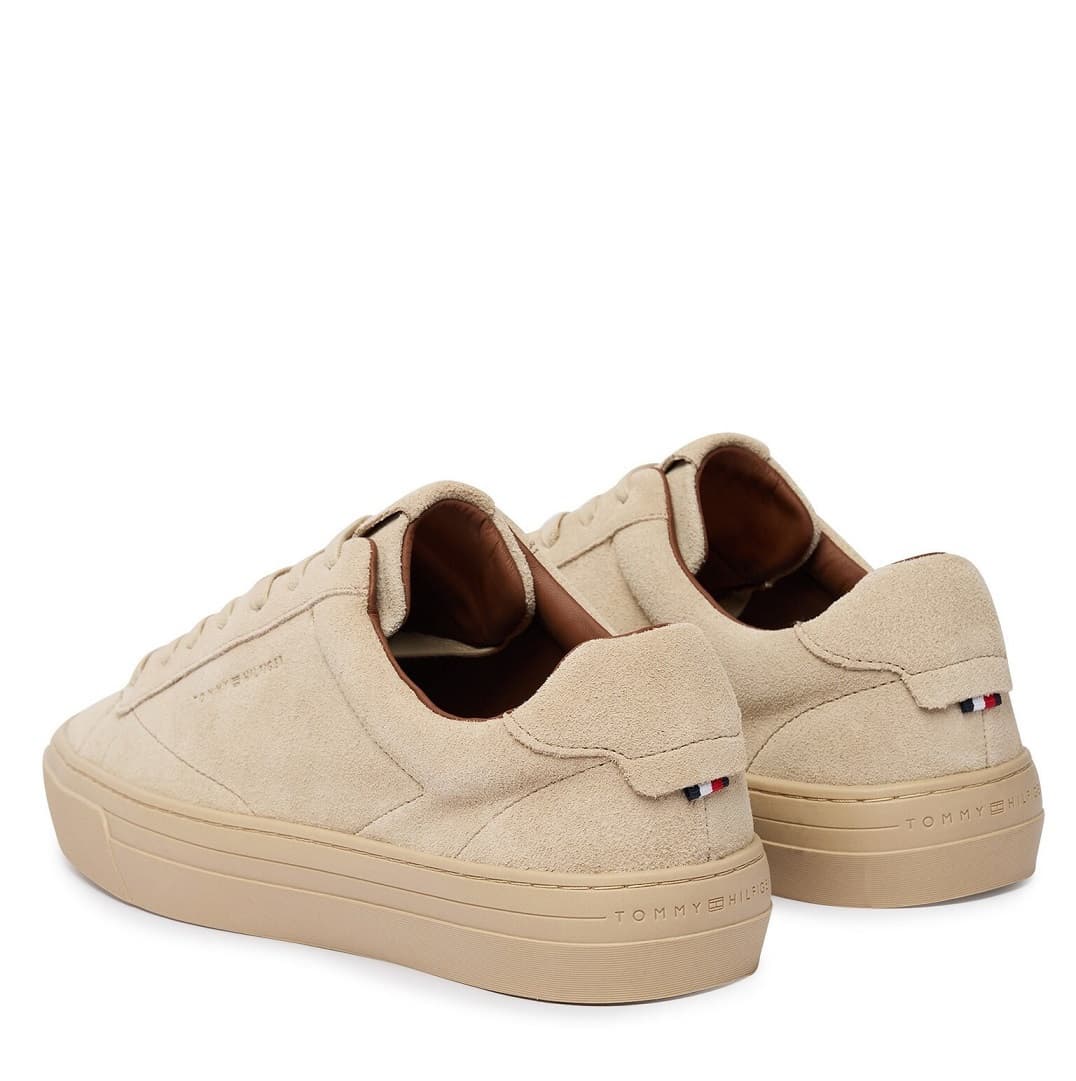 Ανδρικά Δερμάτινα Sneakers Μπεζ Tommy Hilfiger FM0FM05829-RBT