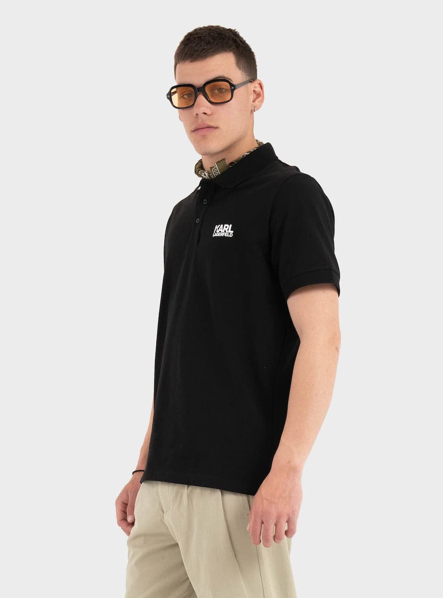 Men's Polo Shirts Karl Lagerfeld Black