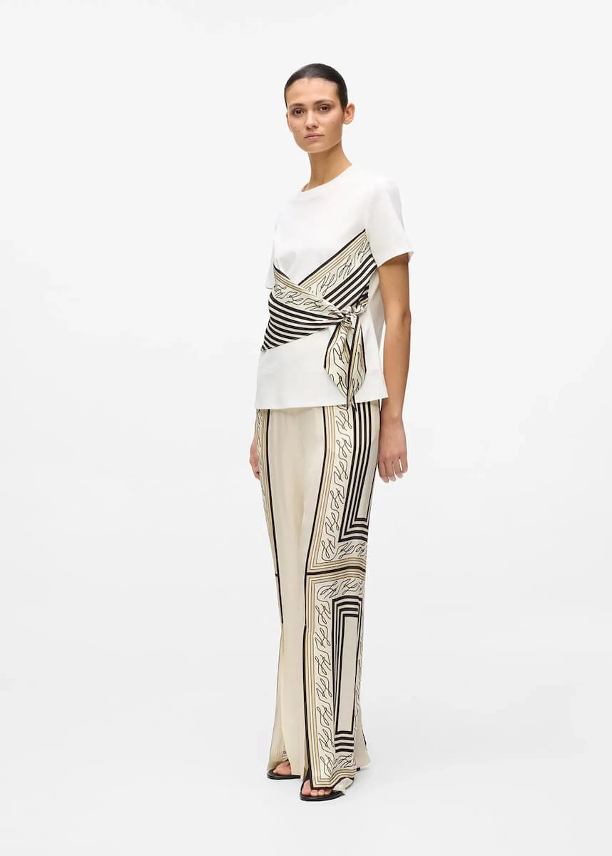 Women's T-Shirts Karl Lagerfeld Beige