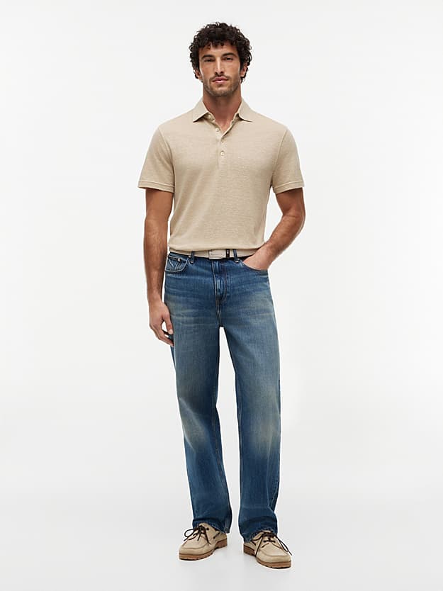 Men's Polo Shirts Tommy Hilfiger Beige