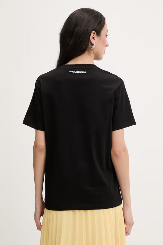 Women's T-Shirts Karl Lagerfeld Black