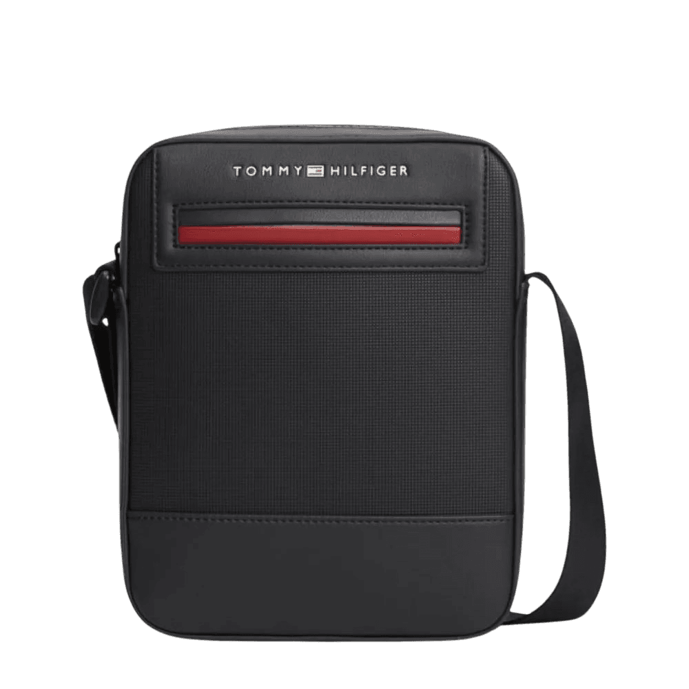 Ανδρική TH Foundation Τσάντα Χιαστί Μαύρη Tommy Hilfiger AM0AM14156-BDS