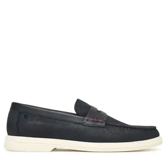 Ανδρικά Δερμάτινα Loafers Navy Μπλε Tommy Hilfiger FM0FM05785-DW5