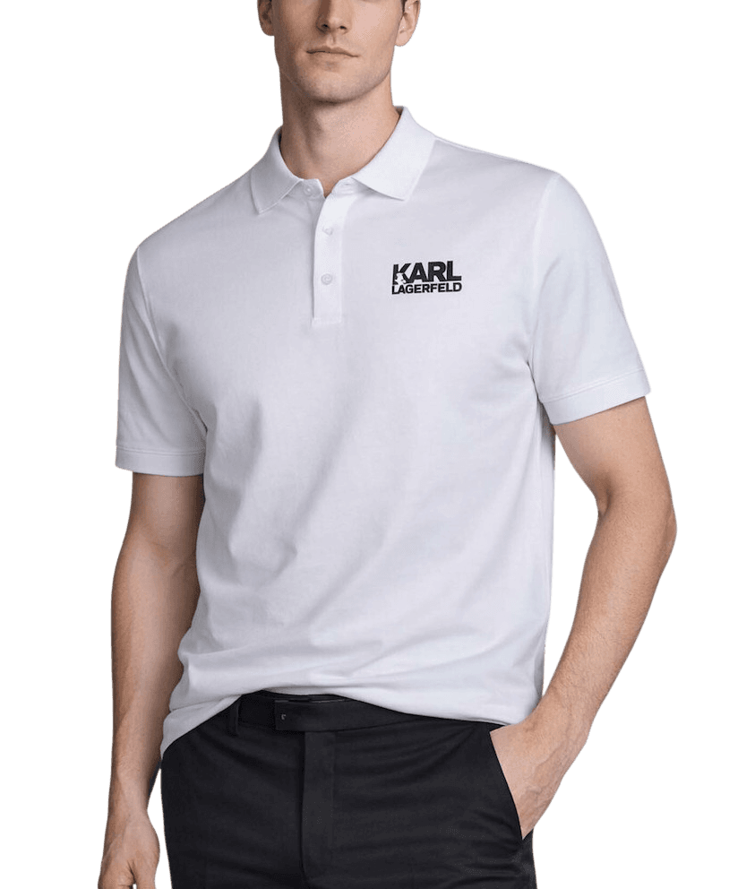 Men's Polo Shirts Karl Lagerfeld White