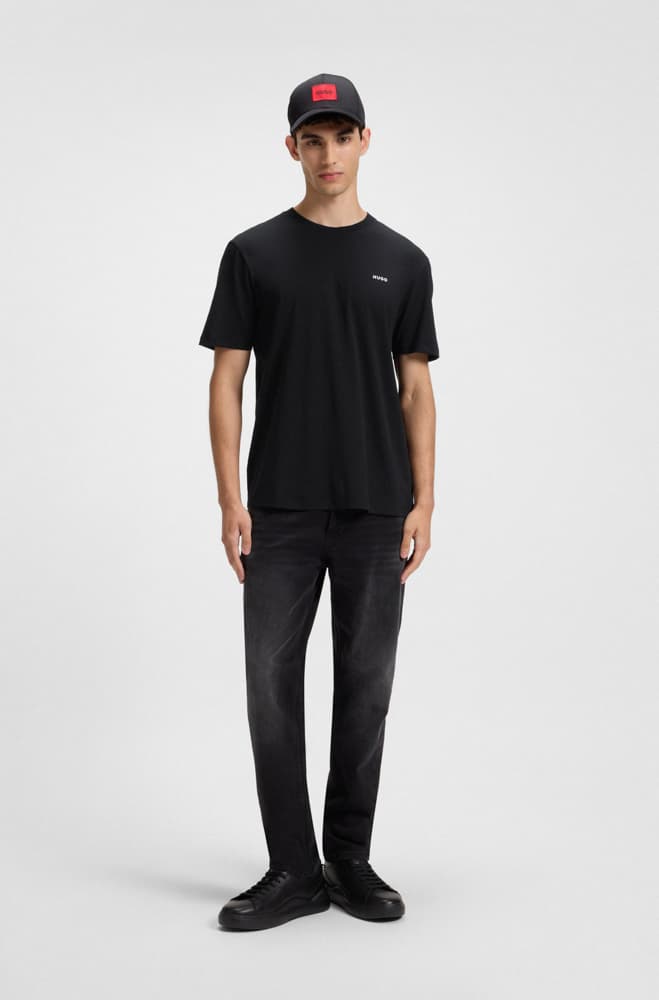 T-SHIRT HUGO DERO222 BLACK HUGO BOSS