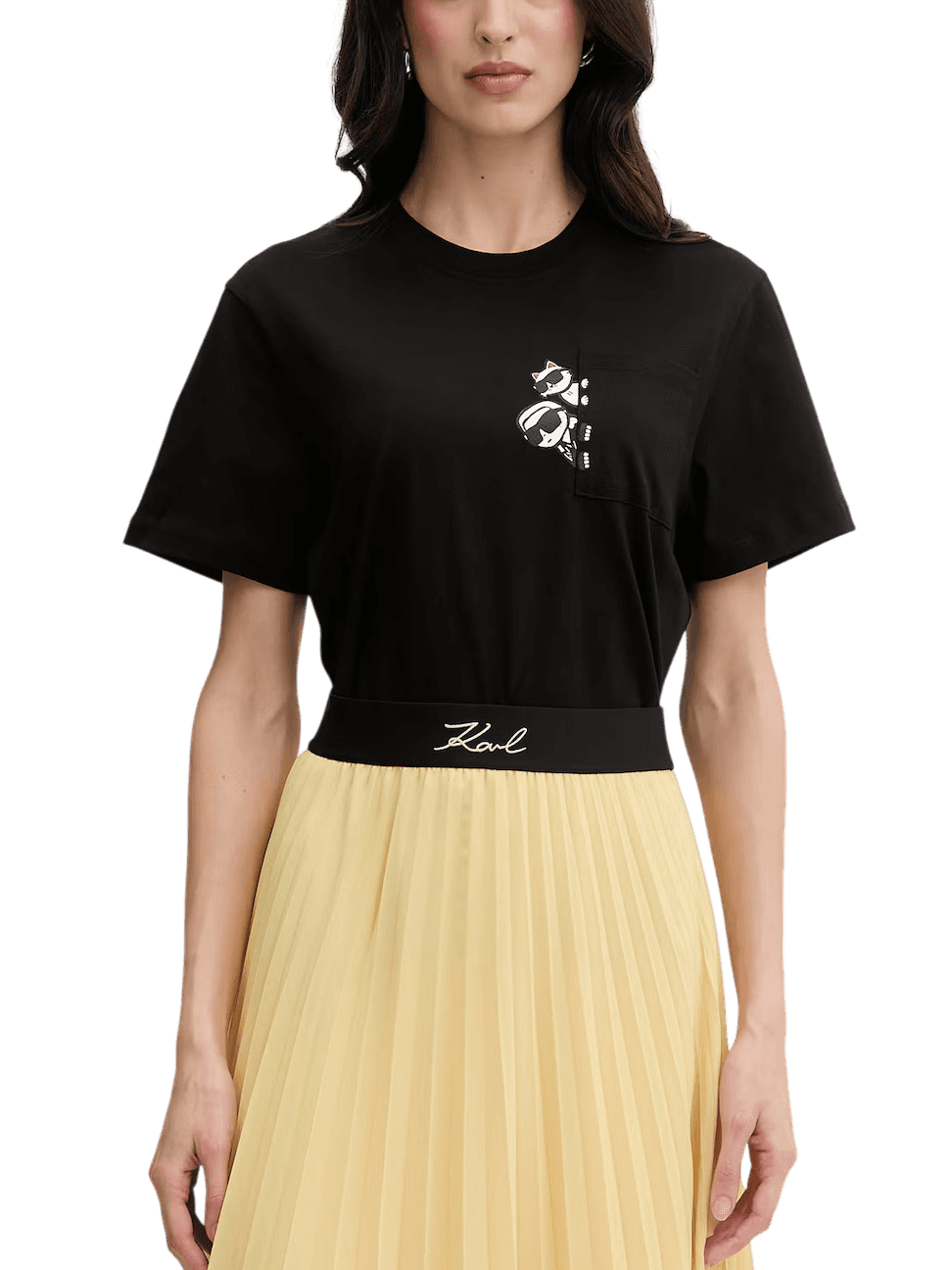 Women's T-Shirts Karl Lagerfeld Black