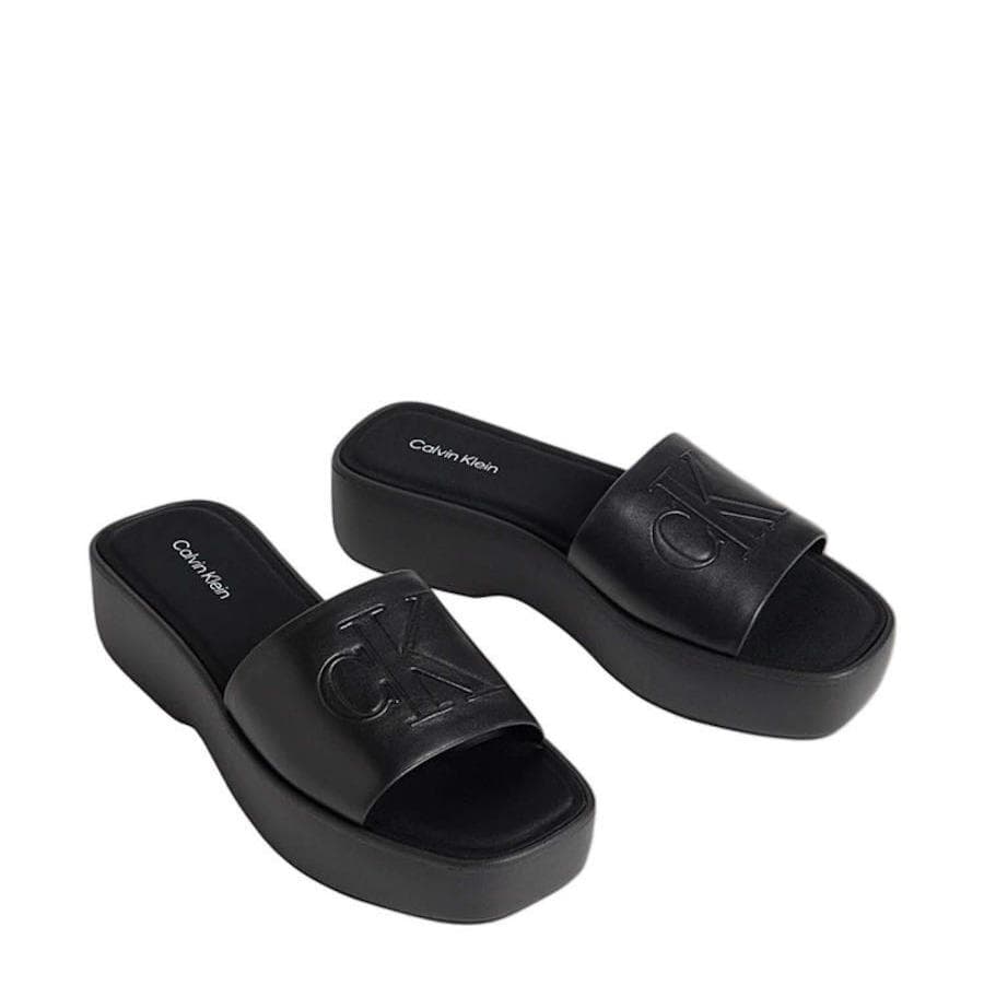 Γυναικείες Δερμάτινες Παντόφλες Calvin Klein HW0HW03026-0GJ
