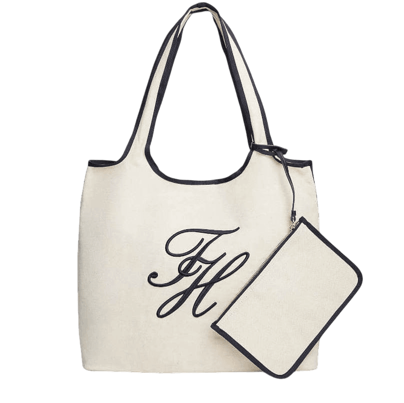 Γυναικεία TH Summer Tote Τσάντα Λευκή Tommy Hilfiger AW0AW18398-0K4