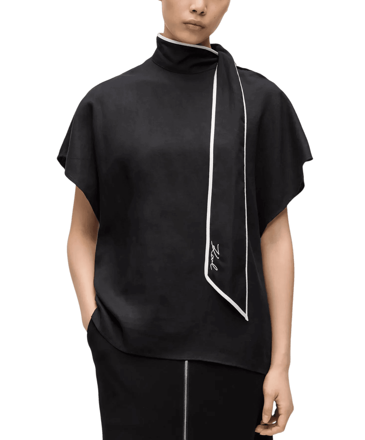 Γυναικεία Μπλούζα Μαύρη Karl Lagerfeld B2W11015-999 Black