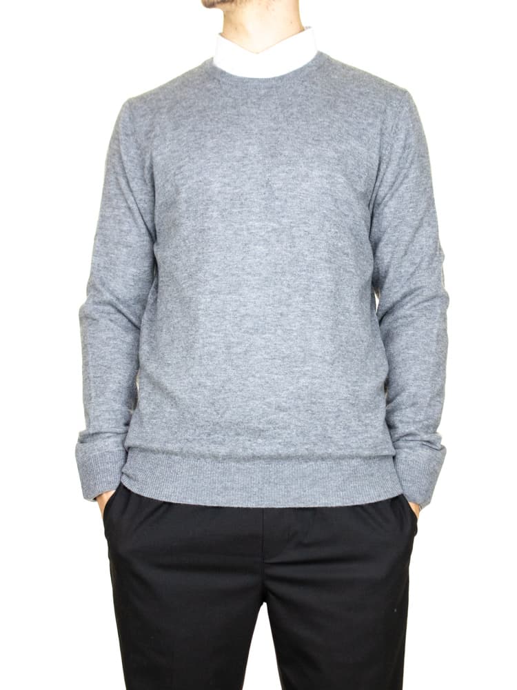Ανδρική Πλεκτή Μπλούζα Γκρι Malagrida 25317-GREY