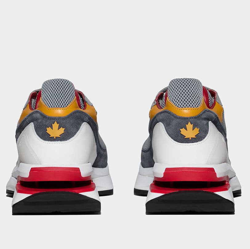 Ανδρικά Δερμάτινα Slash Sneakers Λευκά Dsquared2 S22SNM024036705148-M2443