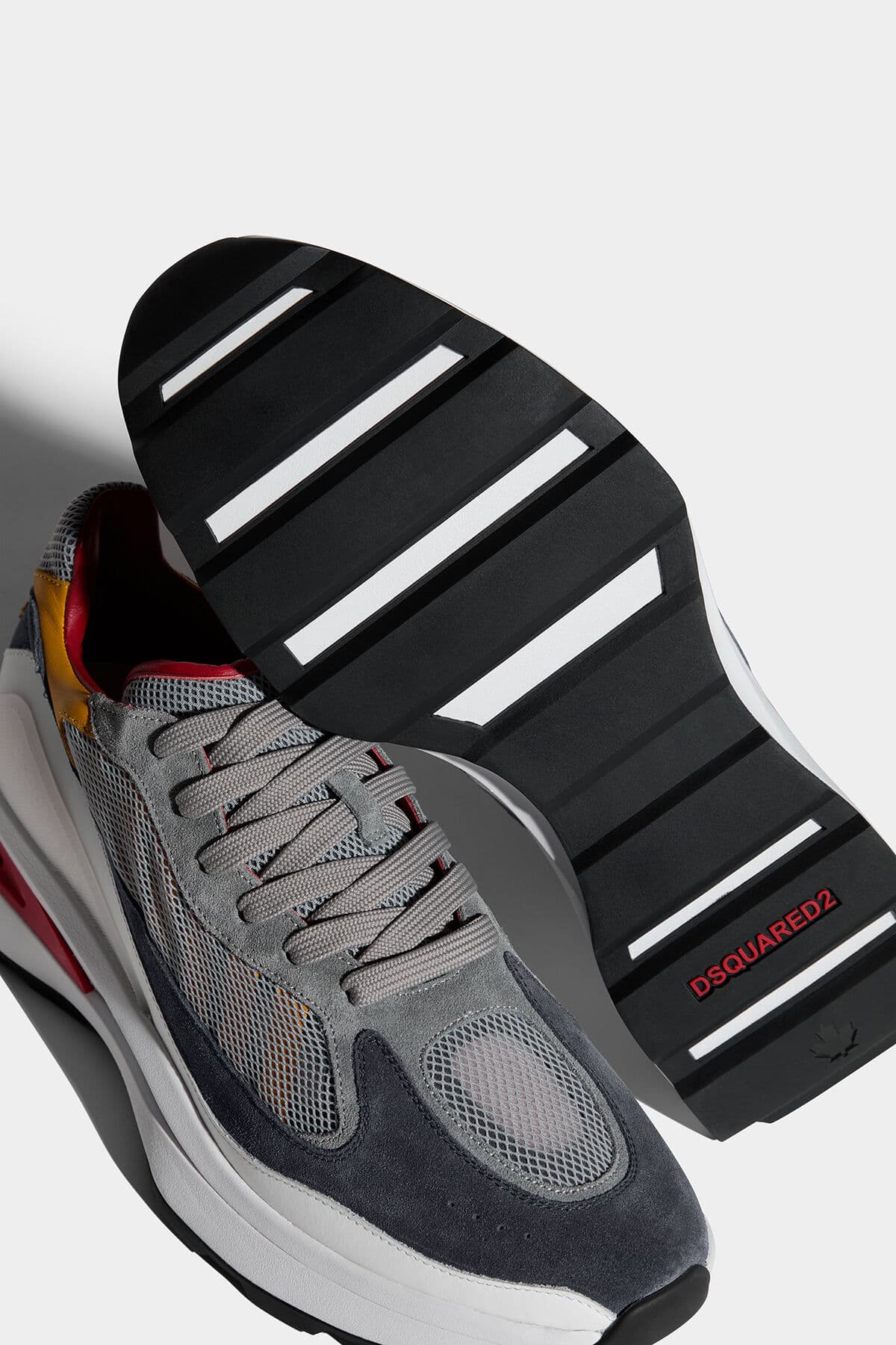 Ανδρικά Δερμάτινα Slash Sneakers Λευκά Dsquared2 S22SNM024036705148-M2443