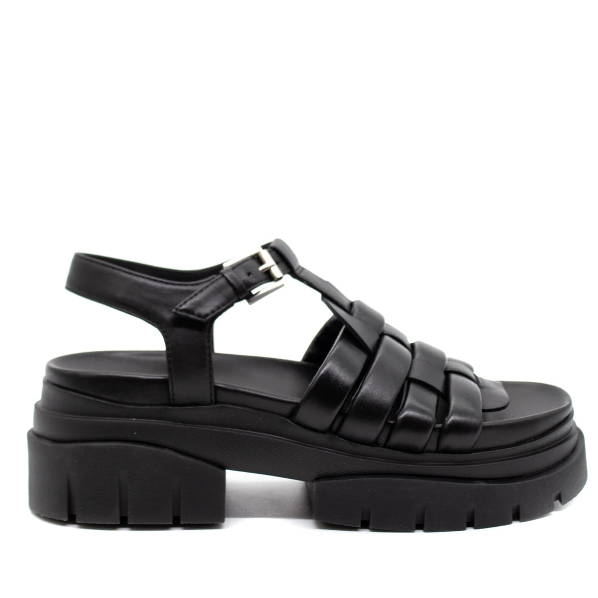 Γυναικεία Δερμάτινα Sirena Combo Πέδιλα Μαύρα Ash SS22M1360420010-BLACK