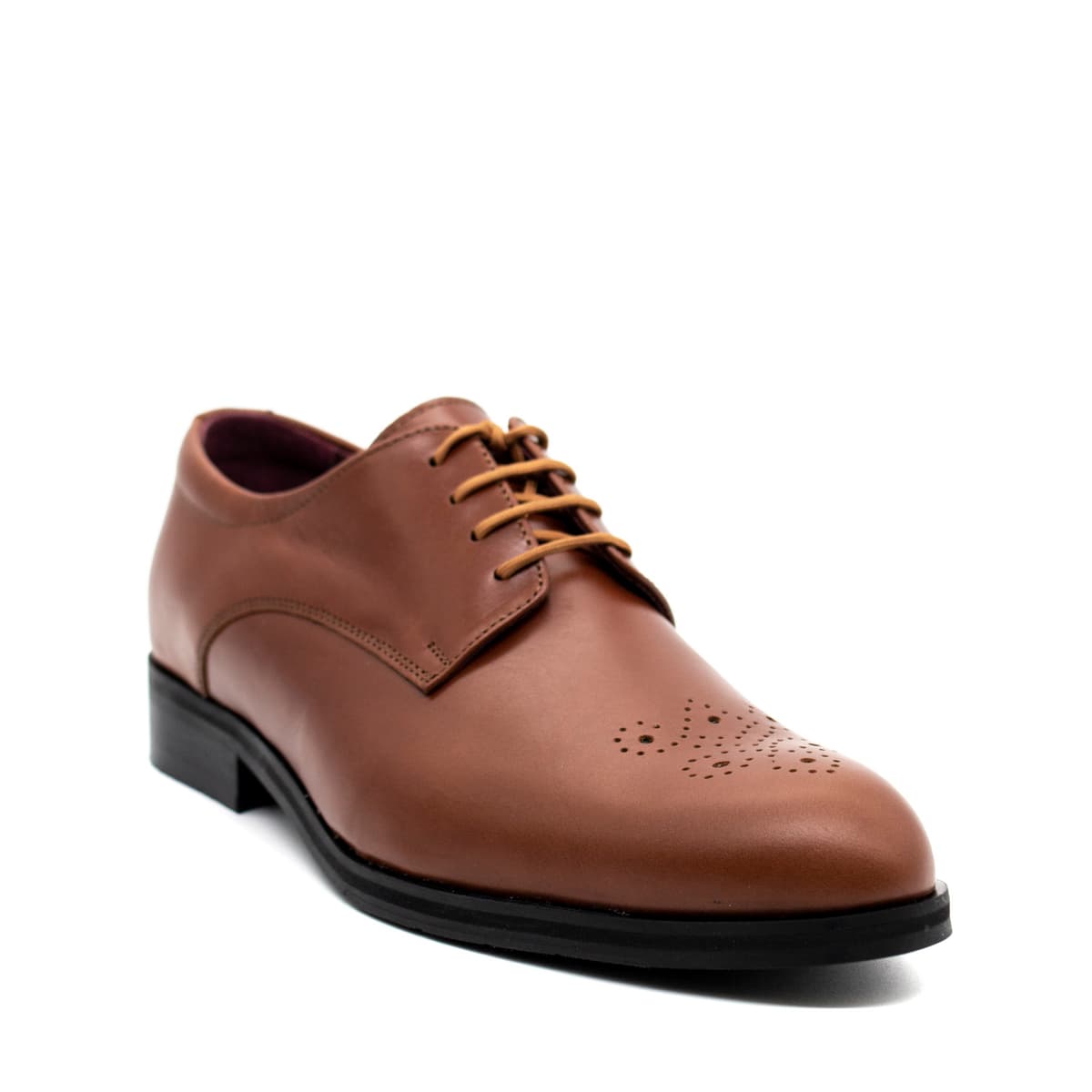 Ανδρικά Δερμάτινα Παπούτσια Καφέ Northway 432-TABACCO