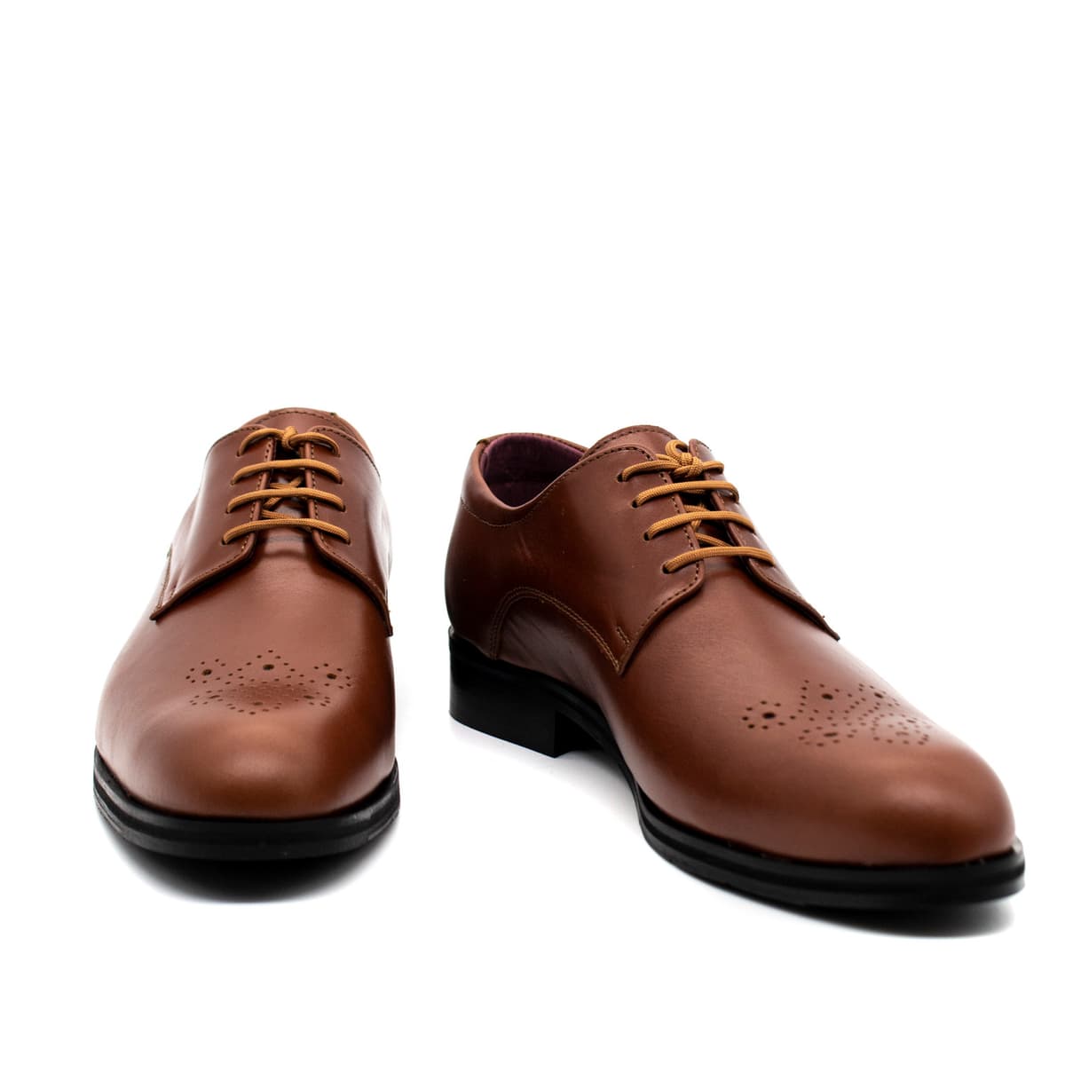 Ανδρικά Δερμάτινα Παπούτσια Καφέ Northway 432-TABACCO