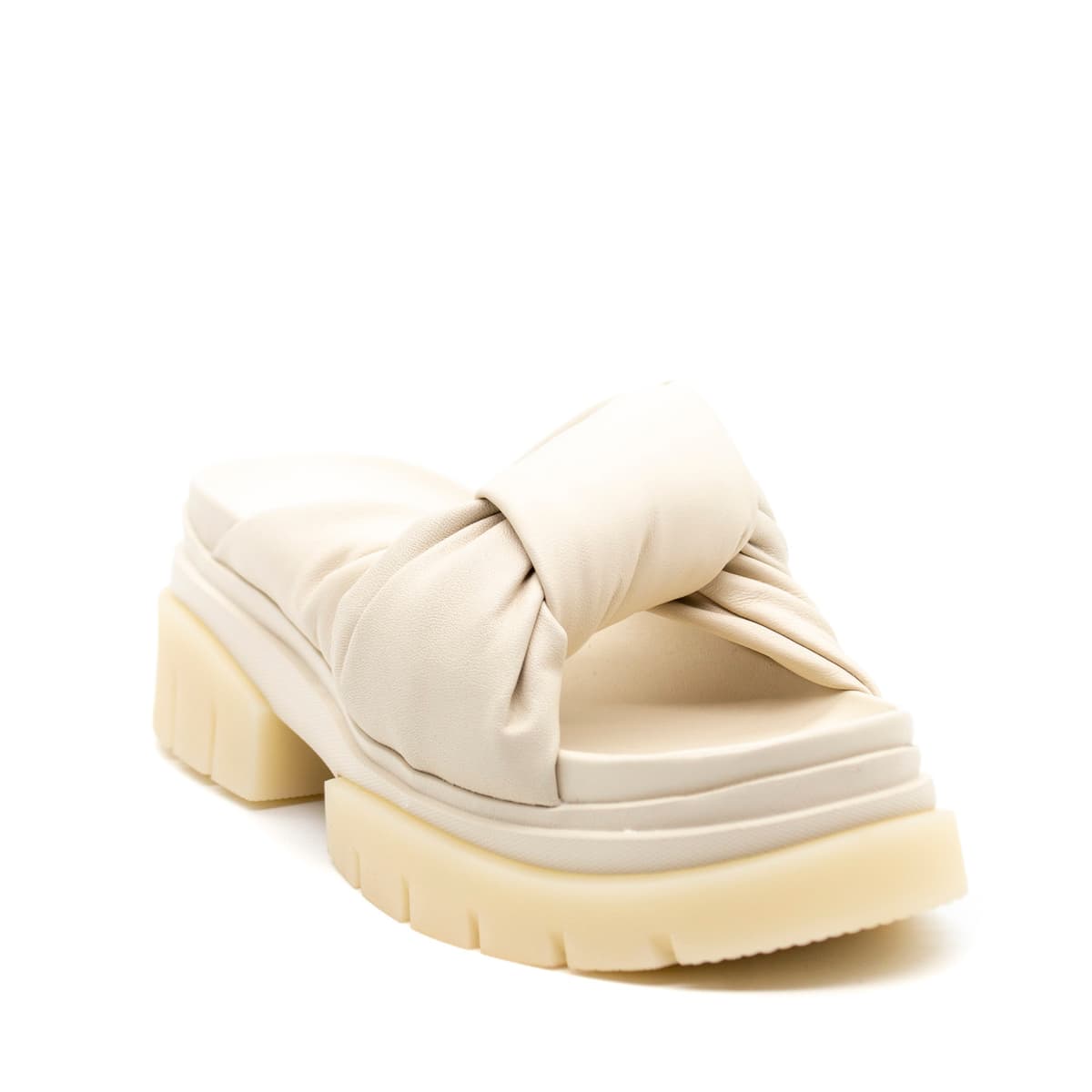 Γυναικεία Δερμάτινα Shilo Combo A Πέδιλα Μπεζ Ash SS22M13604100-Talc