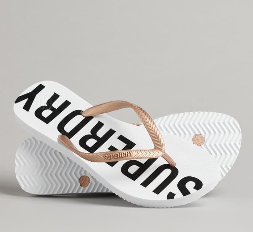 Γυναικείες Essential Σαγιονάρες Λευκές Superdry WF310155A-7BJ