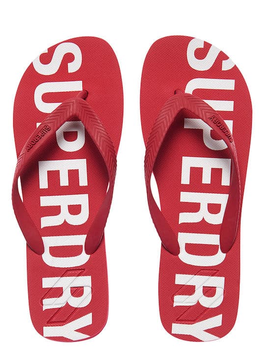 Superdry Code Essential Flip Flops Κοκκινο
