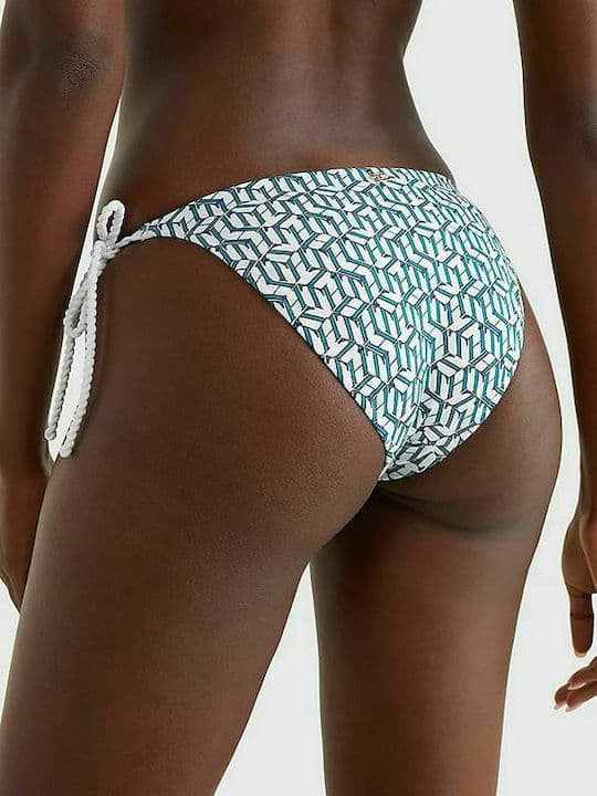 Γυναικείο Side Tie Μπικίνι Λευκό Tommy Hilfiger UW0UW03397-OK4