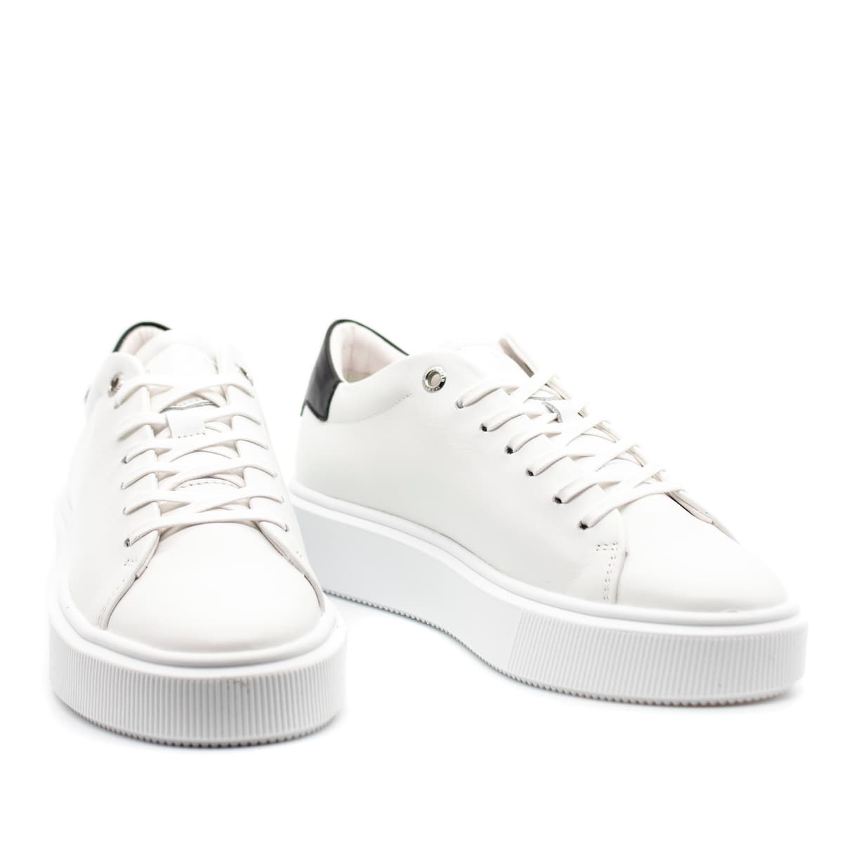 Γυναικεία Δερμάτινα Sneaker Λευκά Ted Baker 259140-WHITE BLACK