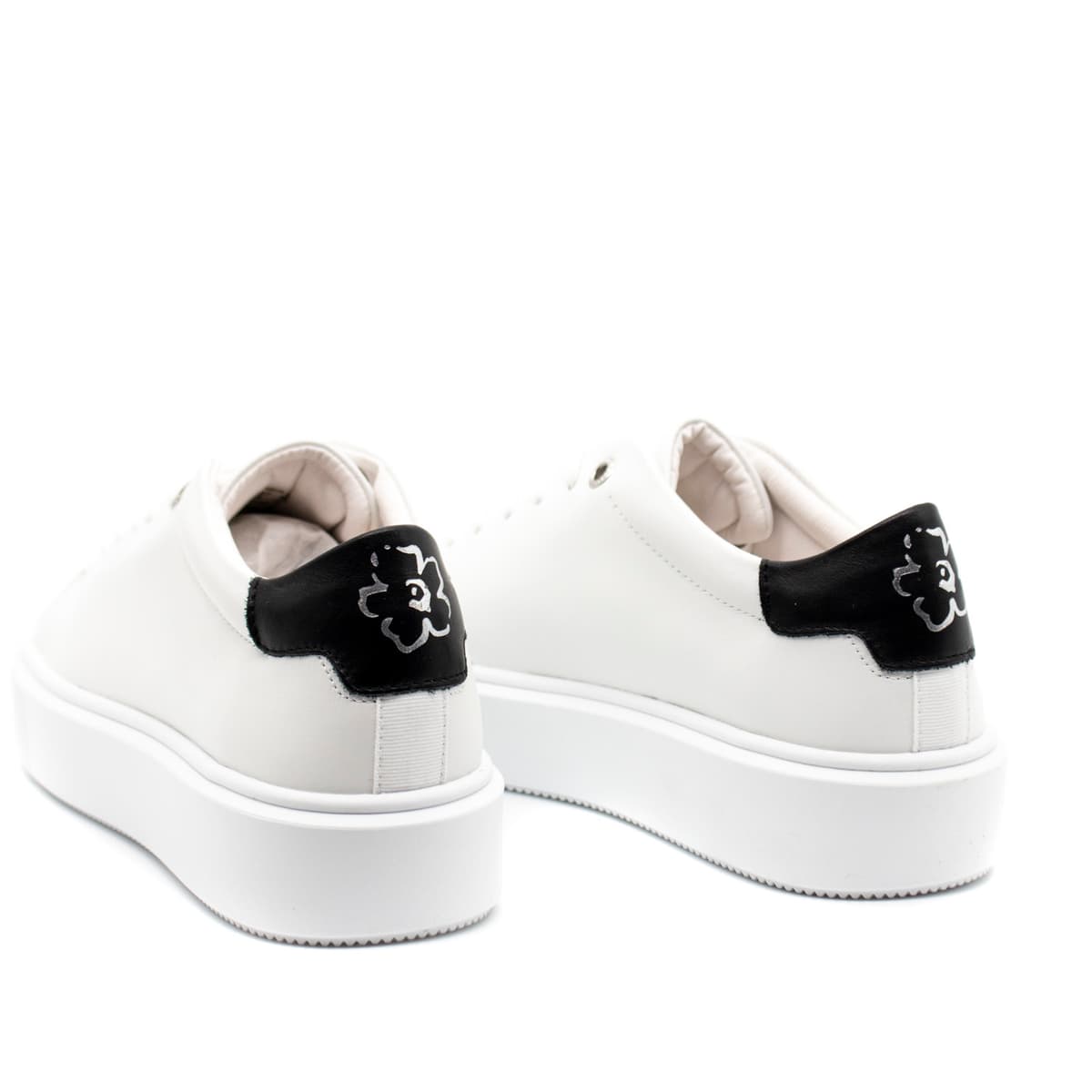 Γυναικεία Δερμάτινα Sneaker Λευκά Ted Baker 259140-WHITE BLACK