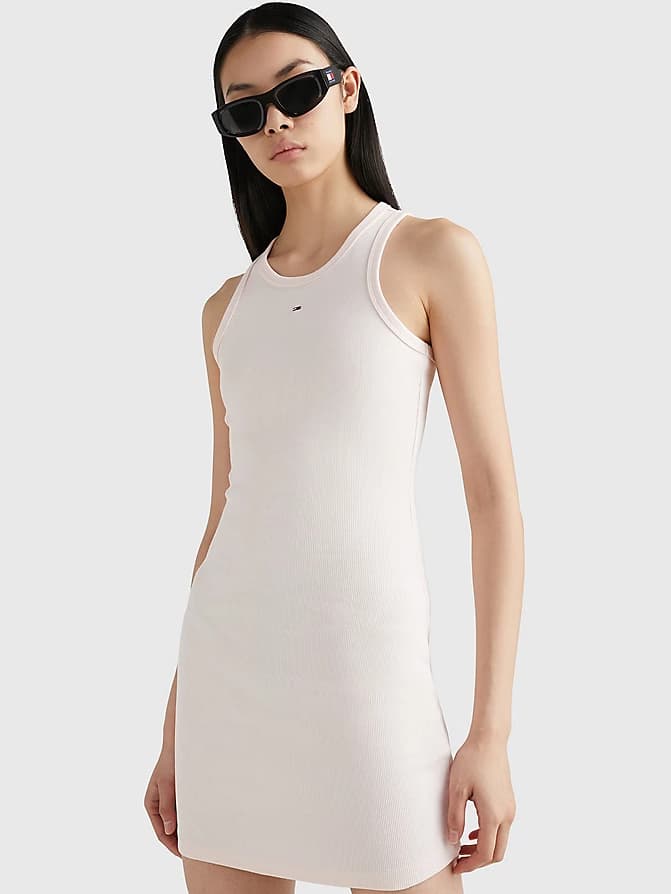 Γυναικείο Essential Bodycon Φόρεμα Ροζ Tommy Jeans DW0DW15344-TJ9