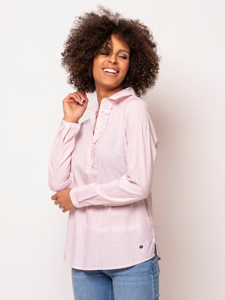 Γυναικείο Regi Πουκάμισο Ροζ Heavy Tools S23388-PALE