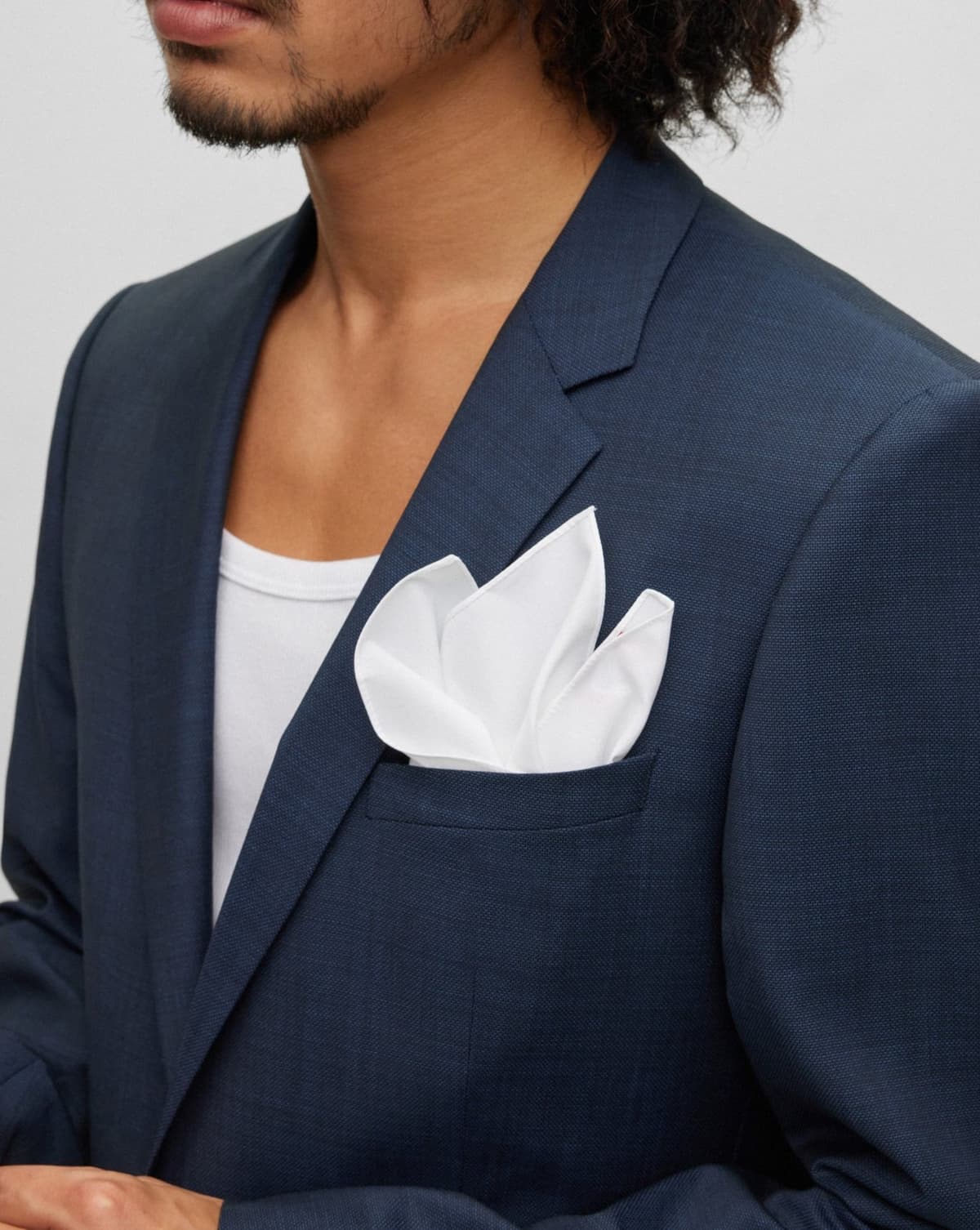 Ανδρικό Μαντήλι Λευκό Hugo 50291487-199