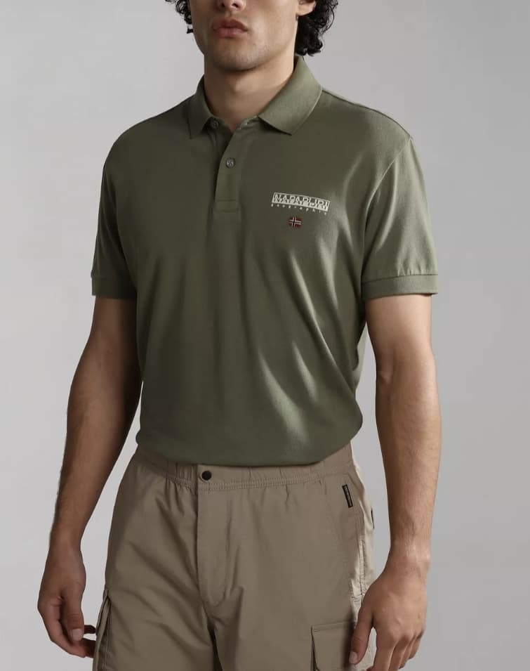 Ανδρικό E-Ayas SS Polo Πράσινο Napapijri NP0A4H9W-GAE1