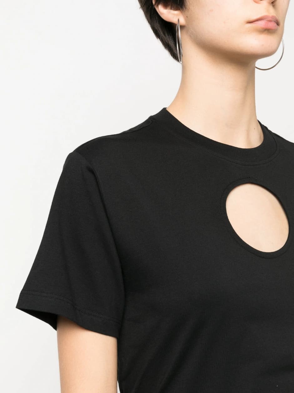 Γυναικείο Cut Out Fashion T-shirt Μαύρο Karl Lagerfeld 231W1708-999 BLACK
