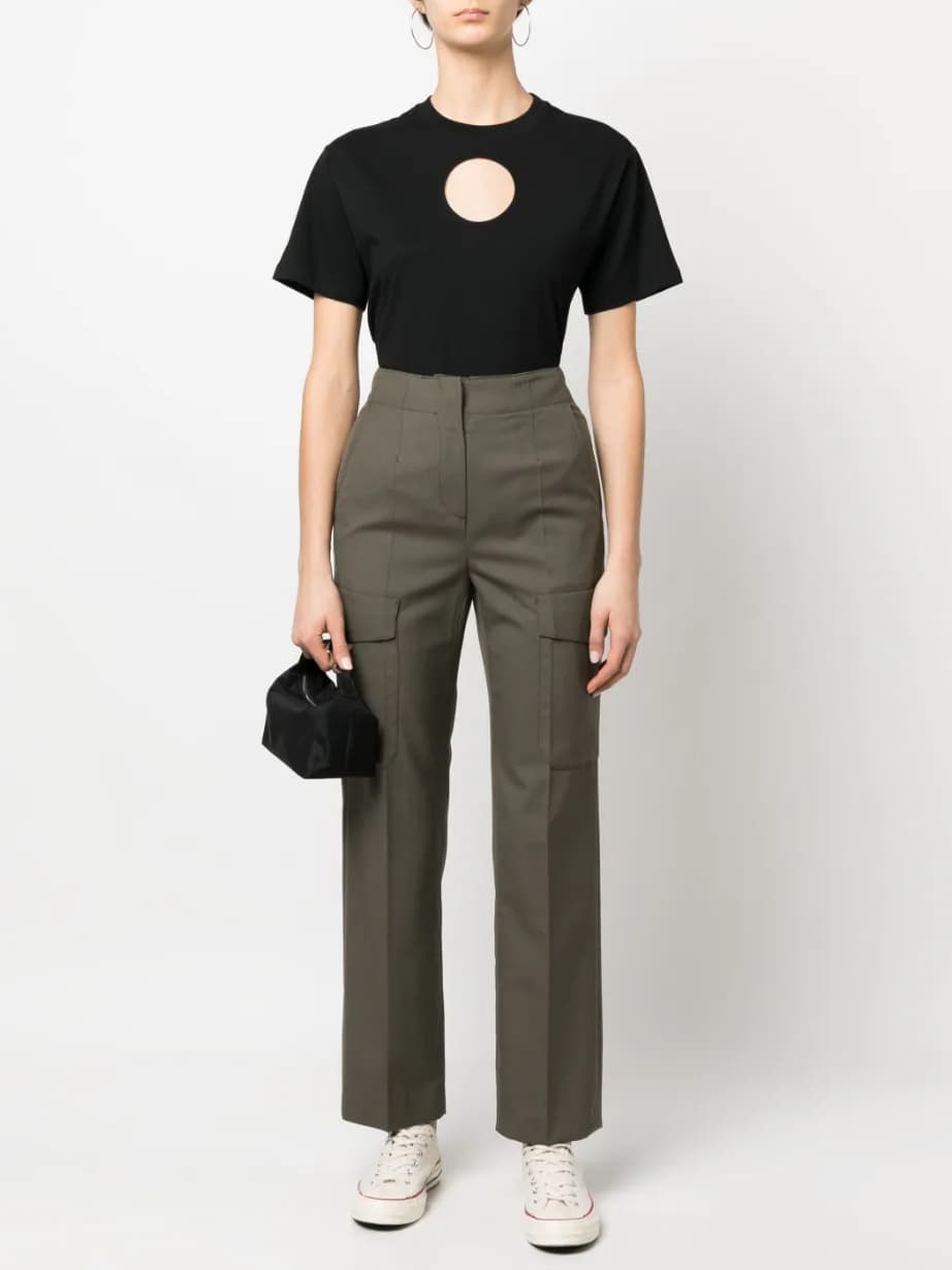 Γυναικείο Cut Out Fashion T-shirt Μαύρο Karl Lagerfeld 231W1708-999 BLACK