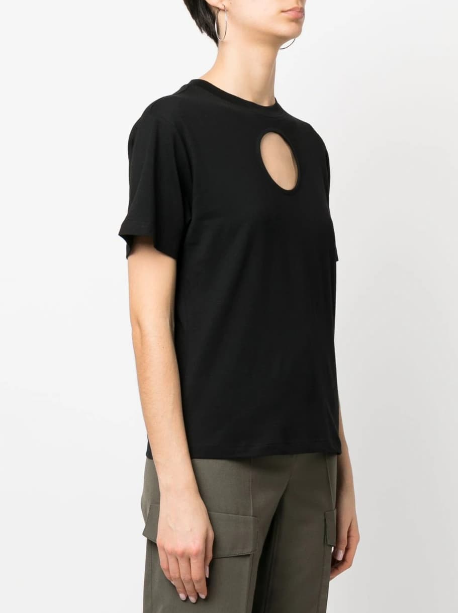 Γυναικείο Cut Out Fashion T-shirt Μαύρο Karl Lagerfeld 231W1708-999 BLACK