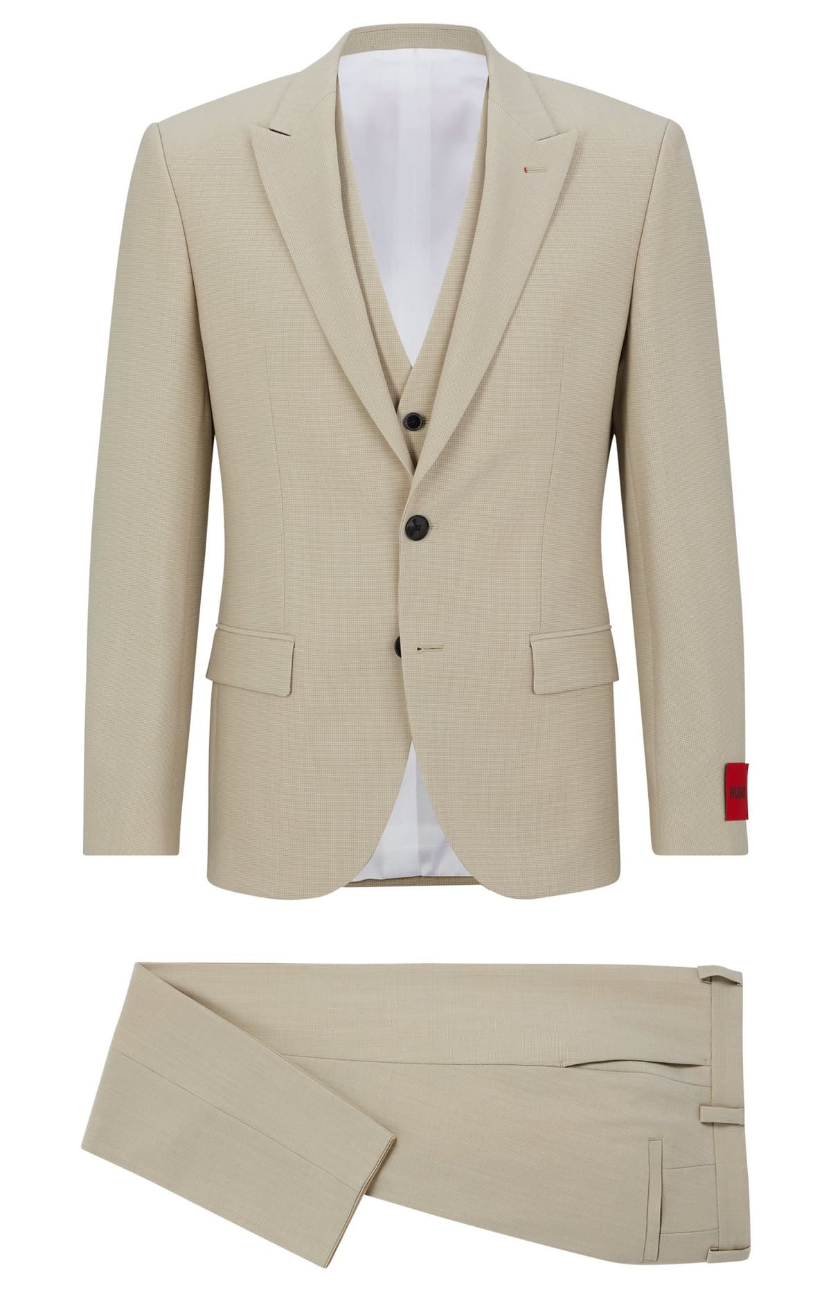 Men's Suits Hugo Beige