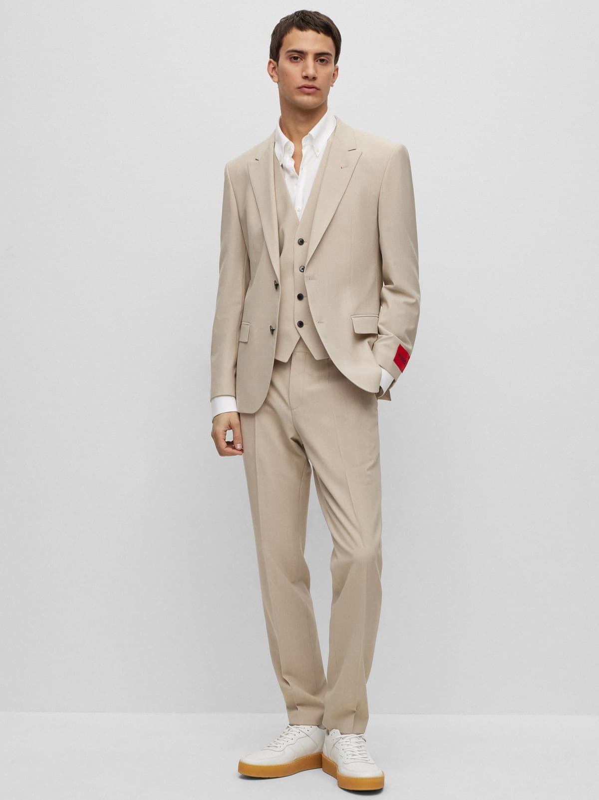 Ανδρικό Henry Getlin Κοστούμι Μπεζ Hugo 50492244-264