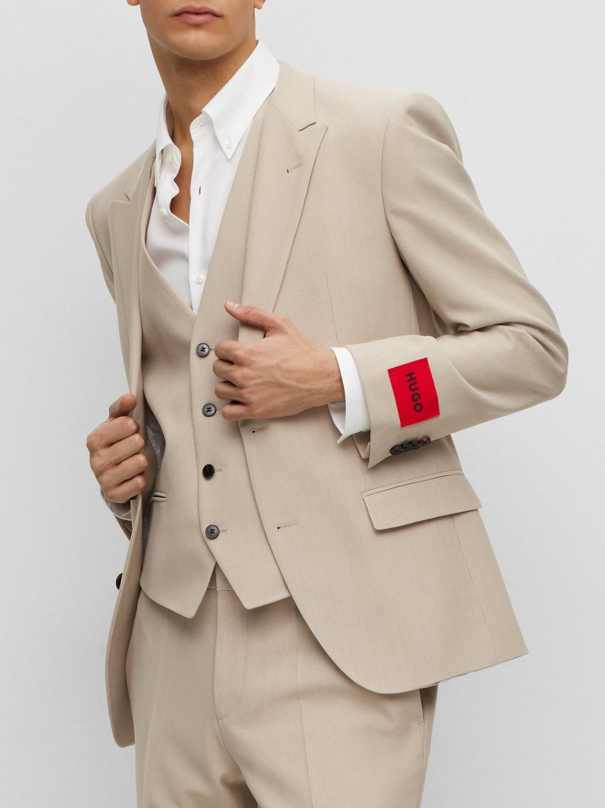 Ανδρικό Henry Getlin Κοστούμι Μπεζ Hugo 50492244-264