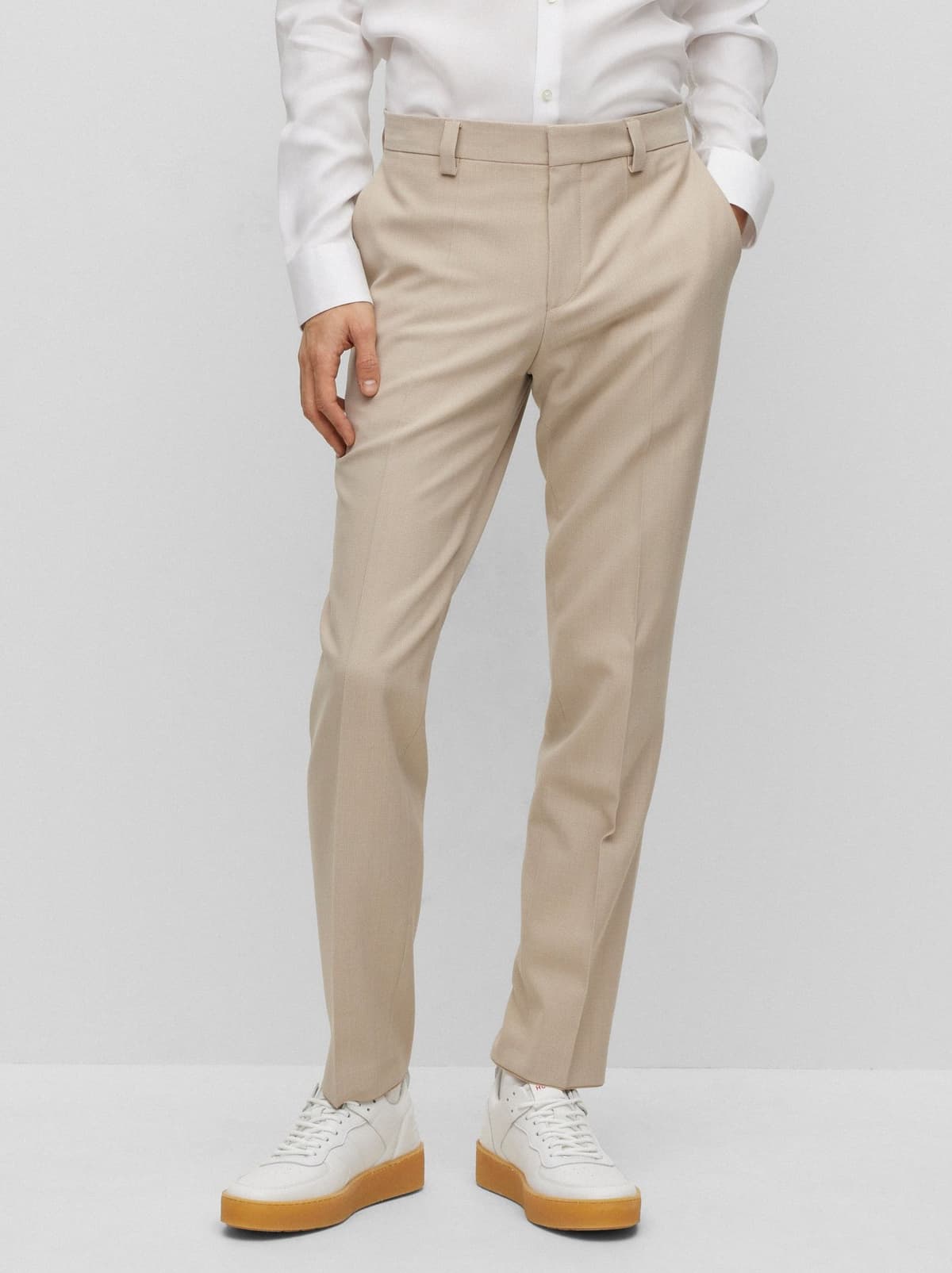 Ανδρικό Henry Getlin Κοστούμι Μπεζ Hugo 50492244-264