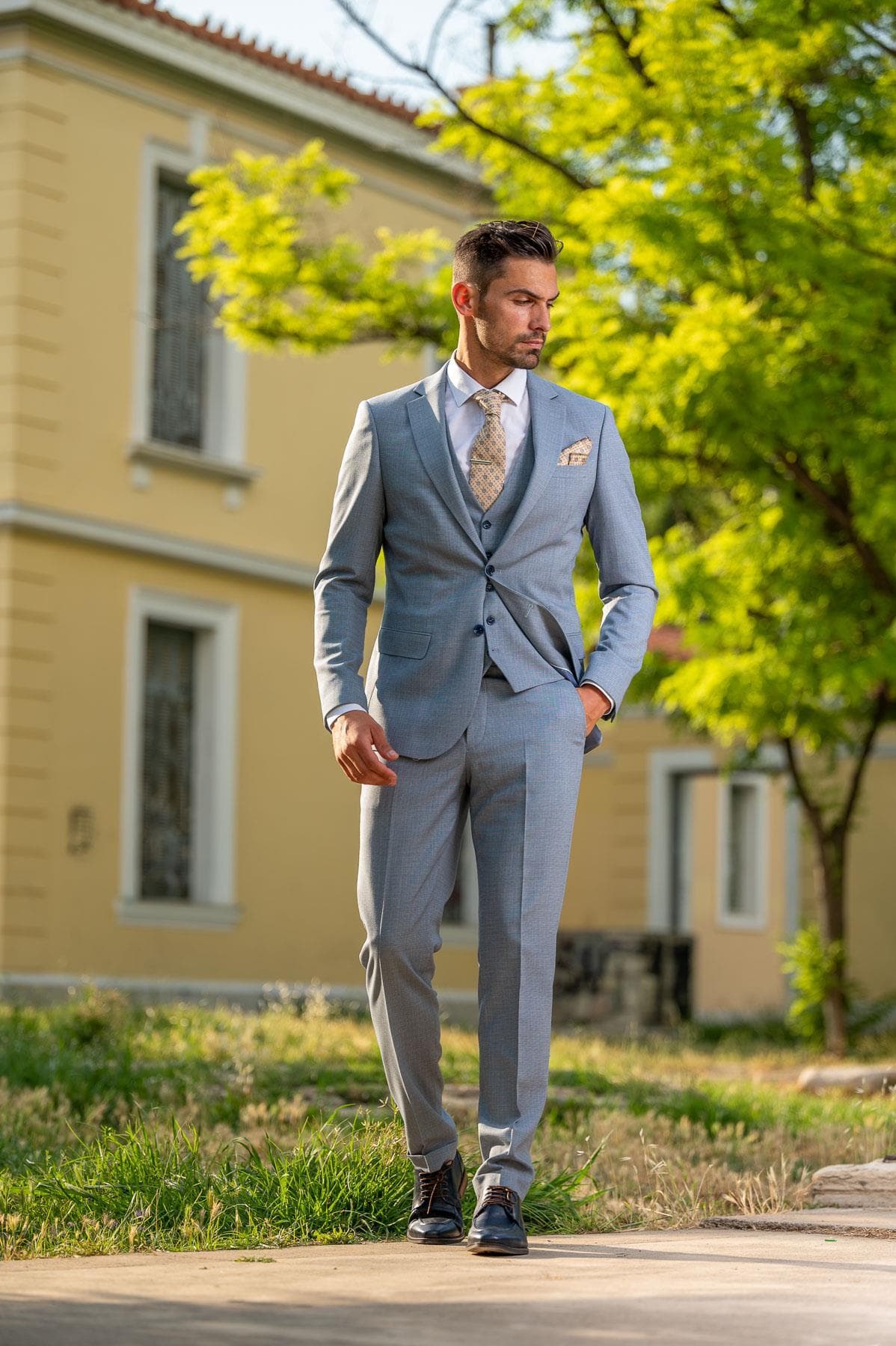 Ανδρικό Κοστούμι Navy Μπλε Vittorio 1023VARIO-NAVY