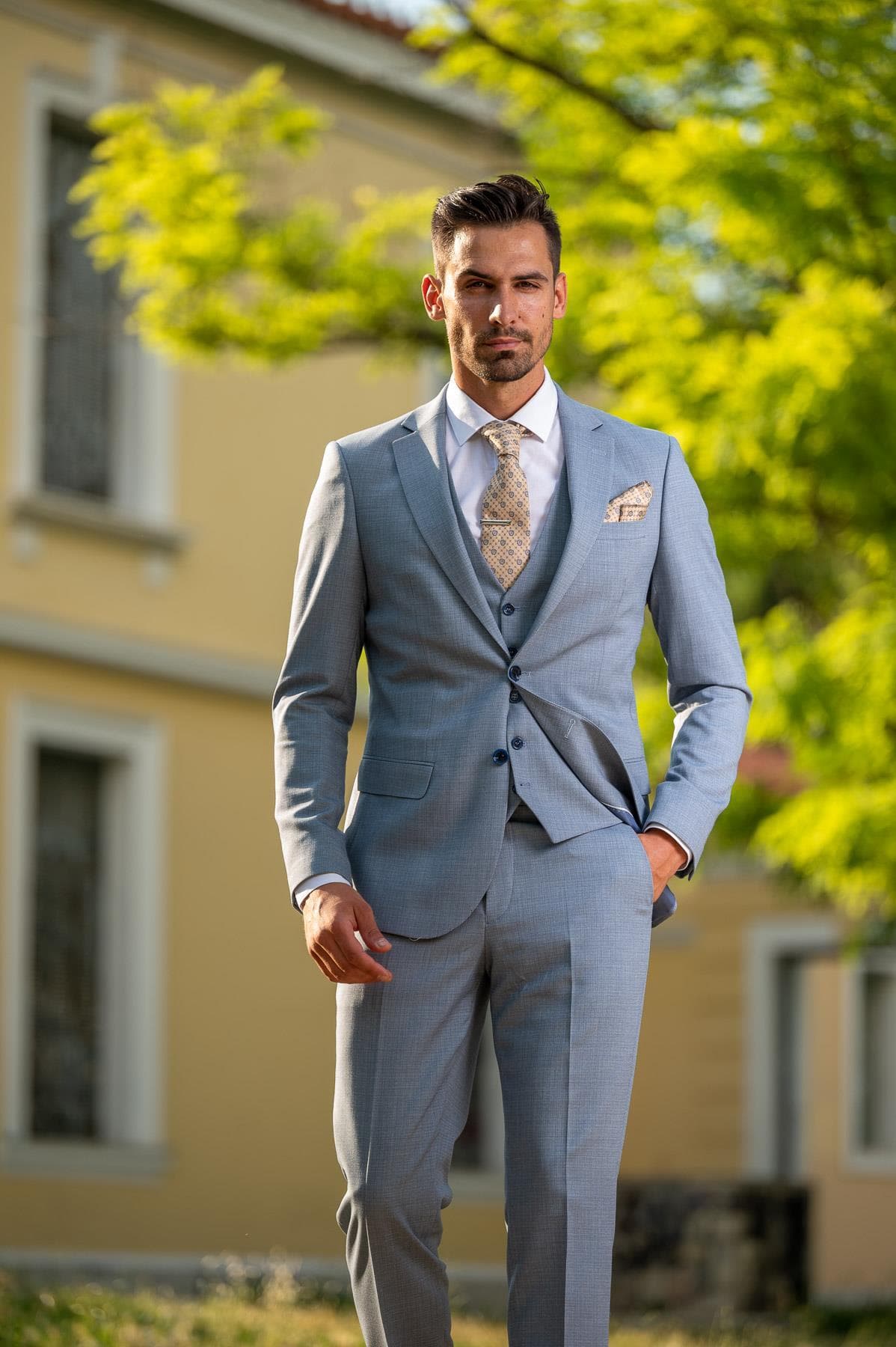 Ανδρικό Κοστούμι Navy Μπλε Vittorio 1023VARIO-NAVY