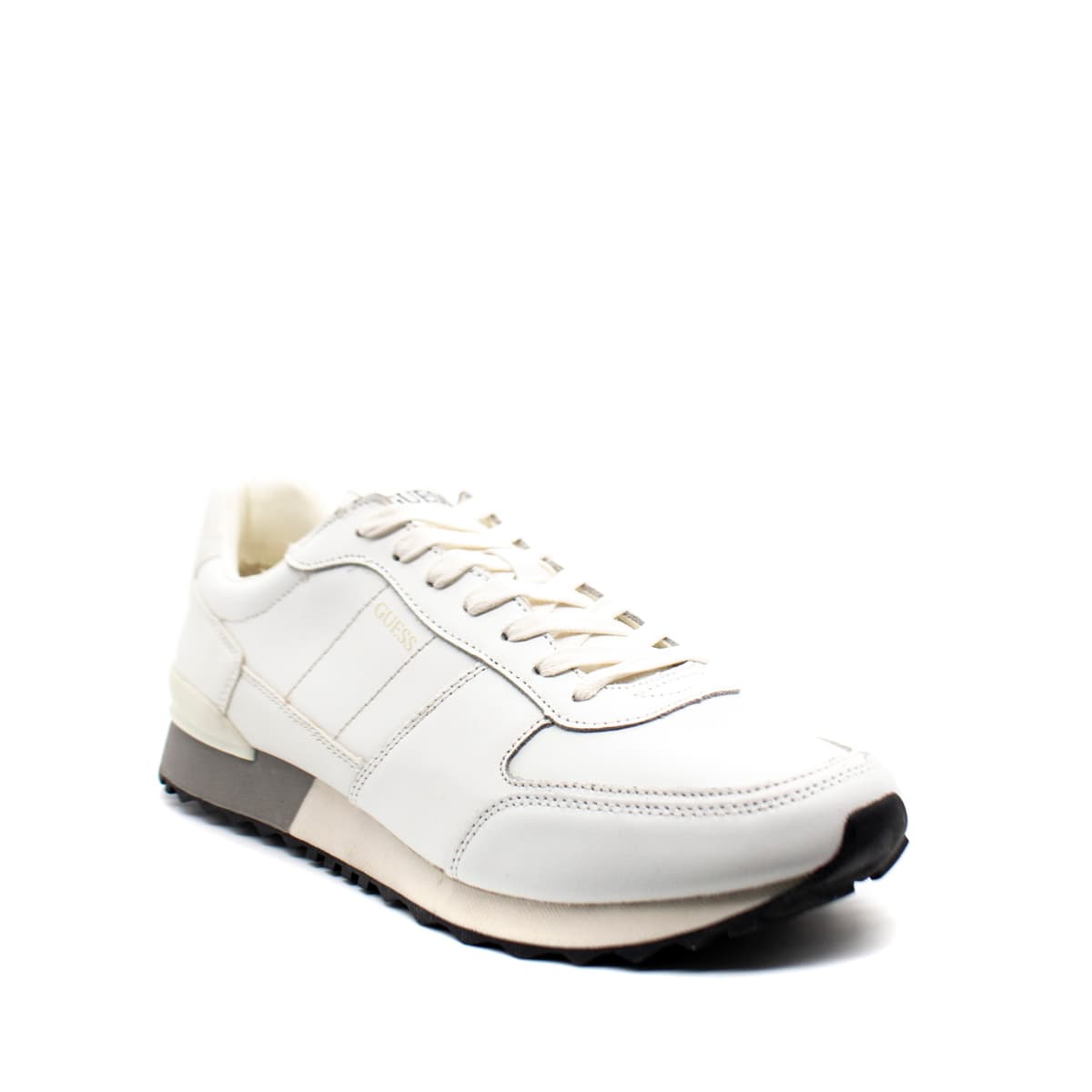 Ανδρικά Δερμάτινα Padova Sneakers Λευκά Padova Sneakers Λευκά Guess FM6PDVLEA12-WHITE
