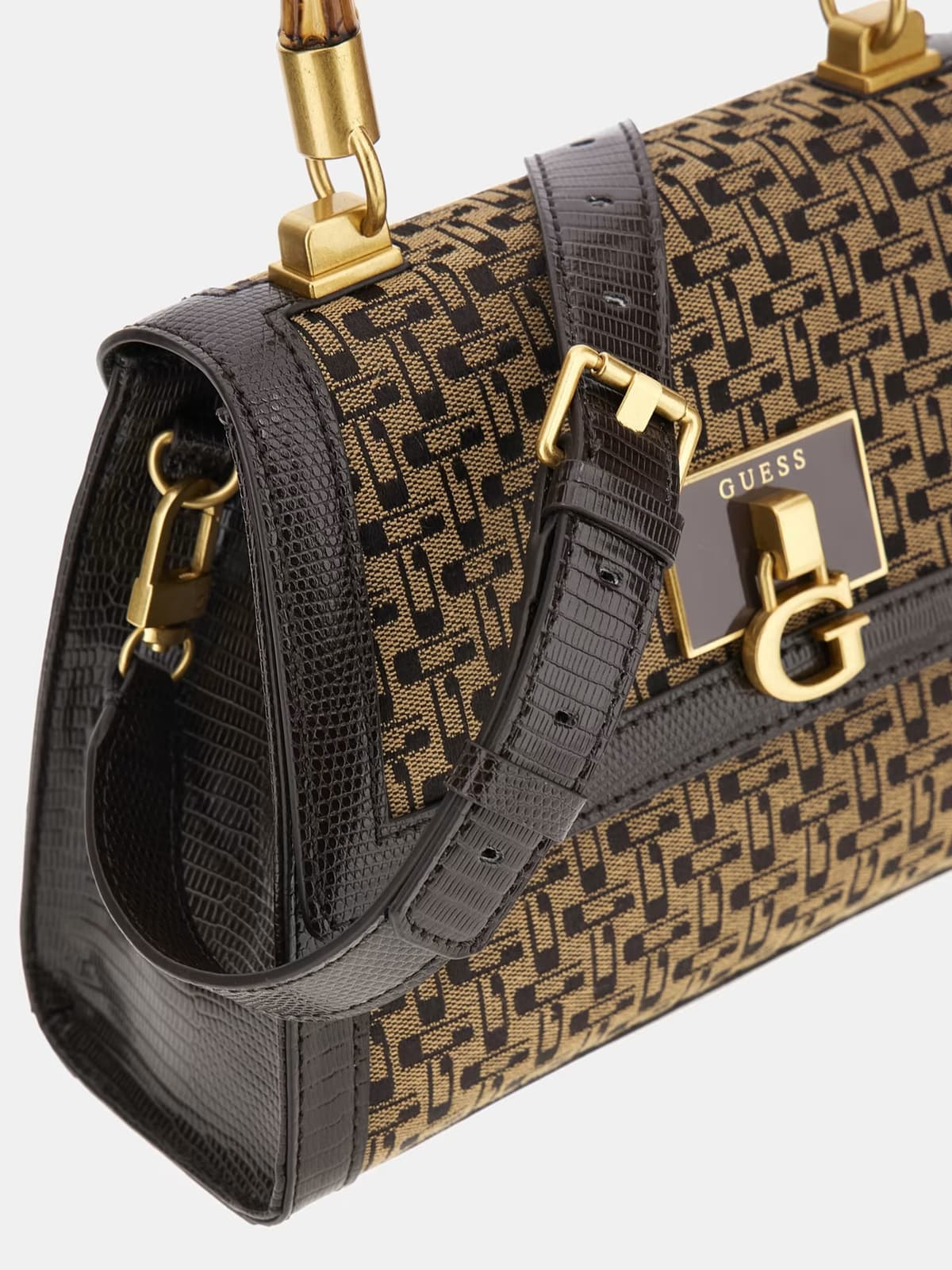 Γυναικεία Stephi Τσάντα Καφέ Guess HWJK7875210-BROWN LOGO