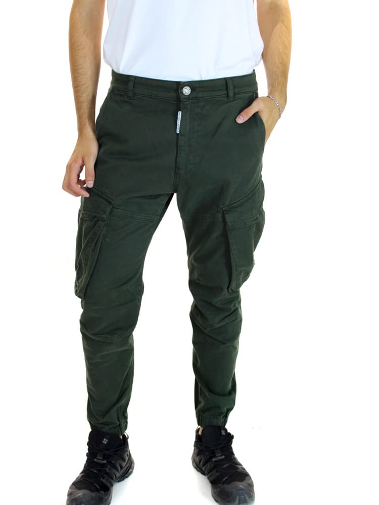 Ανδρικό Cargo Παντελόνι Πράσινο Royal Denim CROTONE2160-GREEN