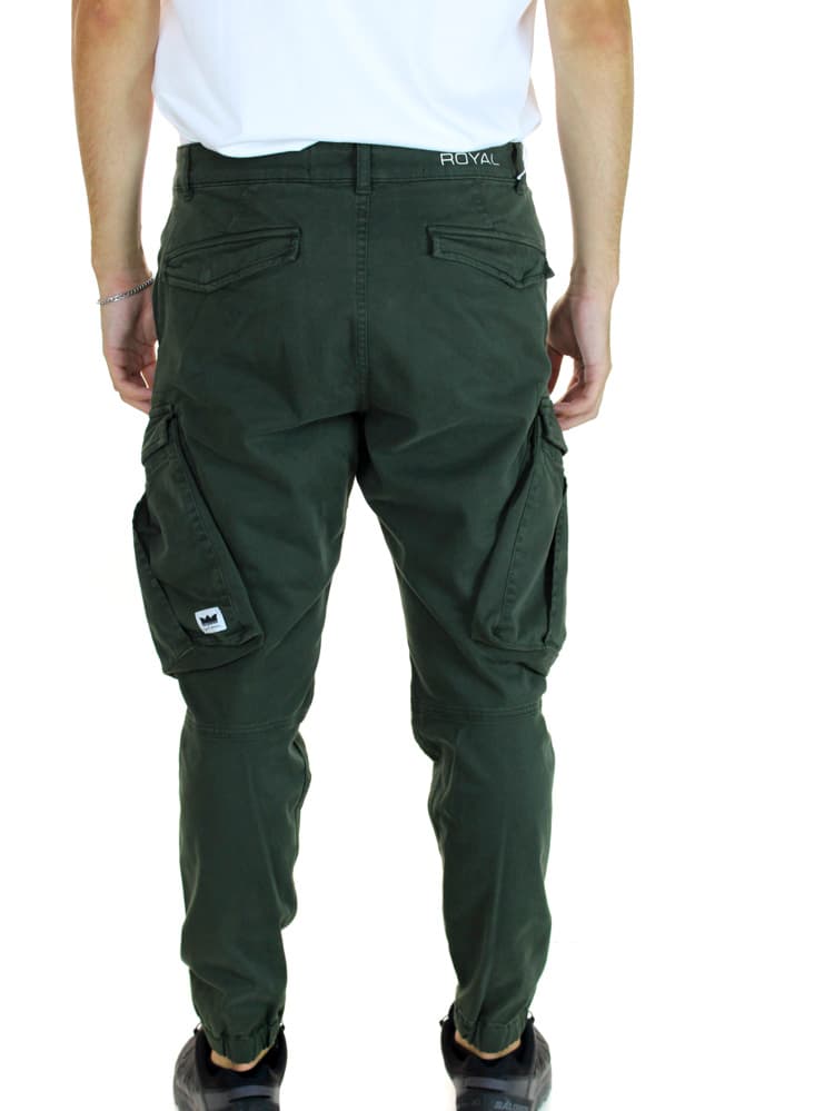 Ανδρικό Cargo Παντελόνι Πράσινο Royal Denim CROTONE2160-GREEN