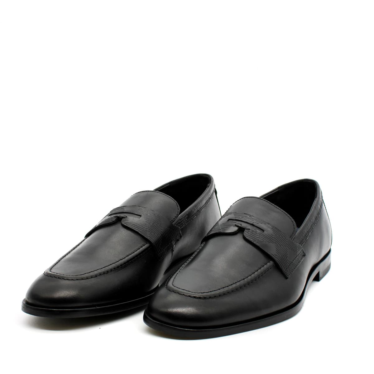 Ανδρικά Δερμάτινα Adlerc Loafers Μαύρα Ted Baker 269465-BLACK