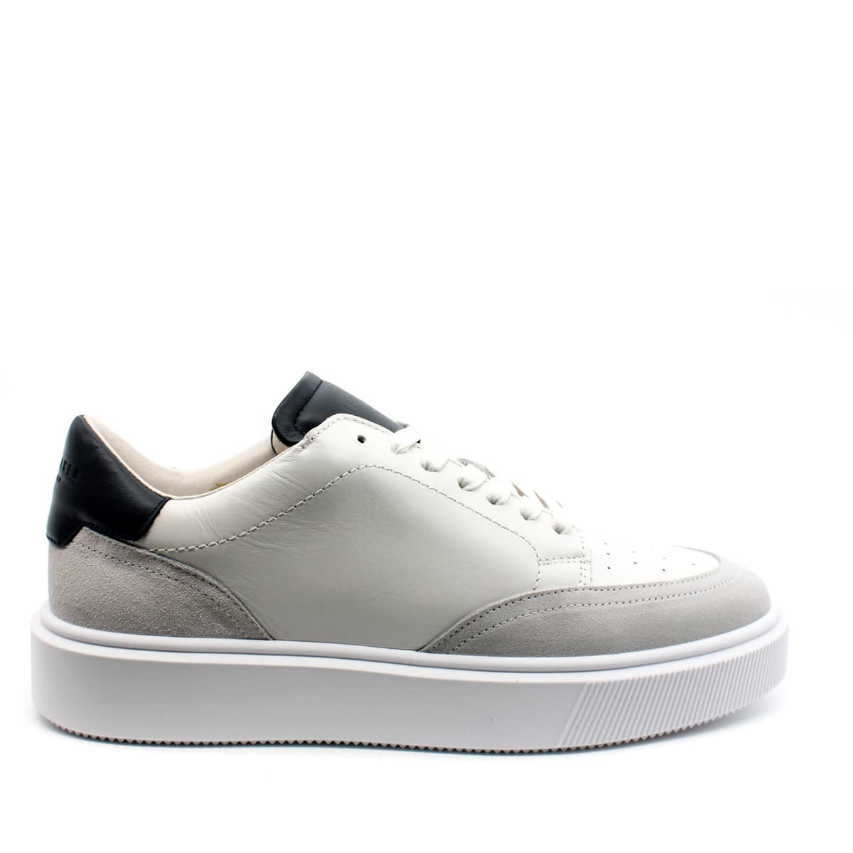 Ανδρικά Δερμάτινα Luigis Sneakers Λευκά Ted Baker 270903-WHITE NAVY