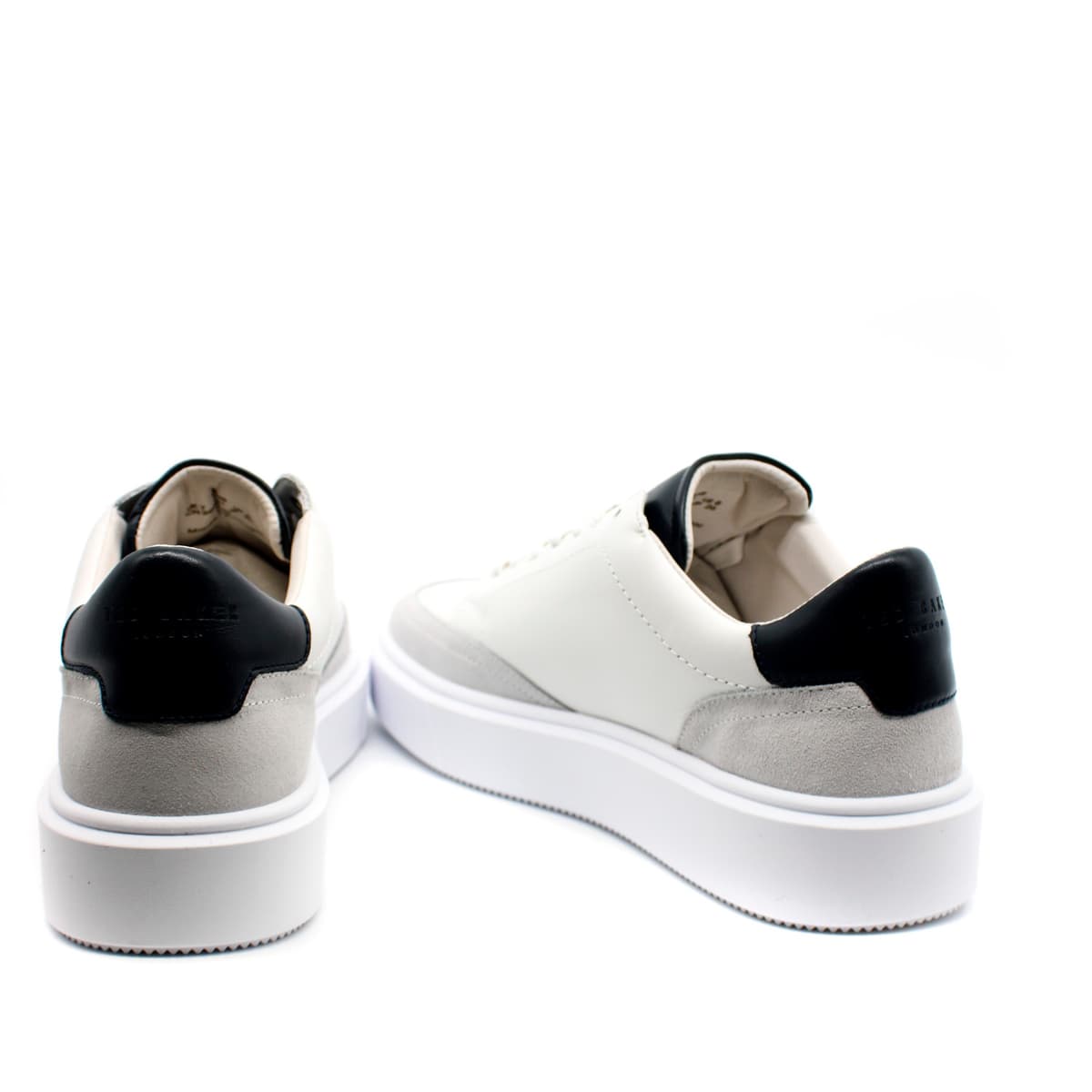Ανδρικά Δερμάτινα Luigis Sneakers Λευκά Ted Baker 270903-WHITE NAVY