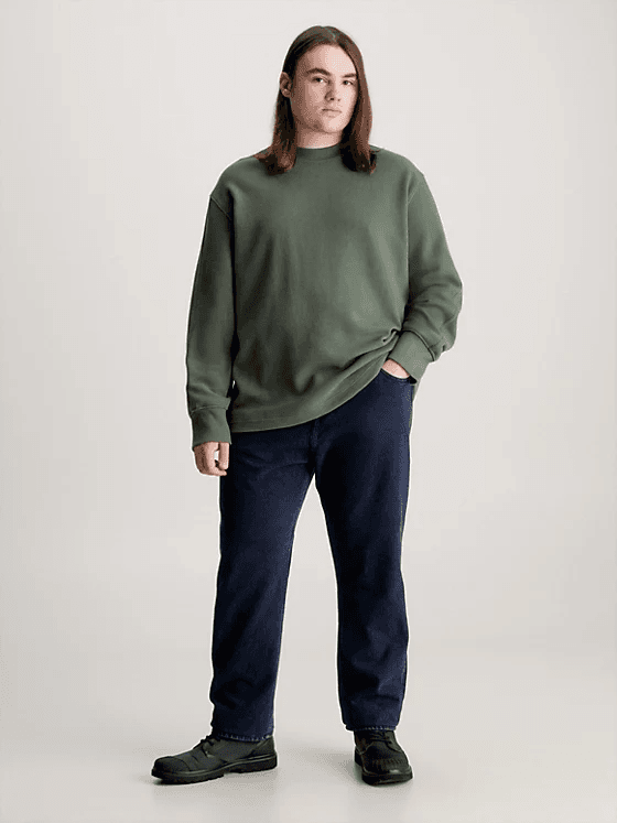 Ανδρικό Plus Size Τζιν Navy Μπλε Calvin Klein J30J323917-1BJ