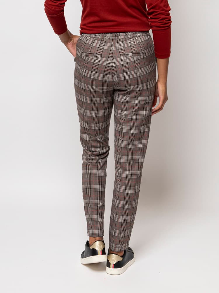 Γυναικείο Καρό Filly23 Παντελόνι Γκρι Heavy Tools W23473-CHECKED