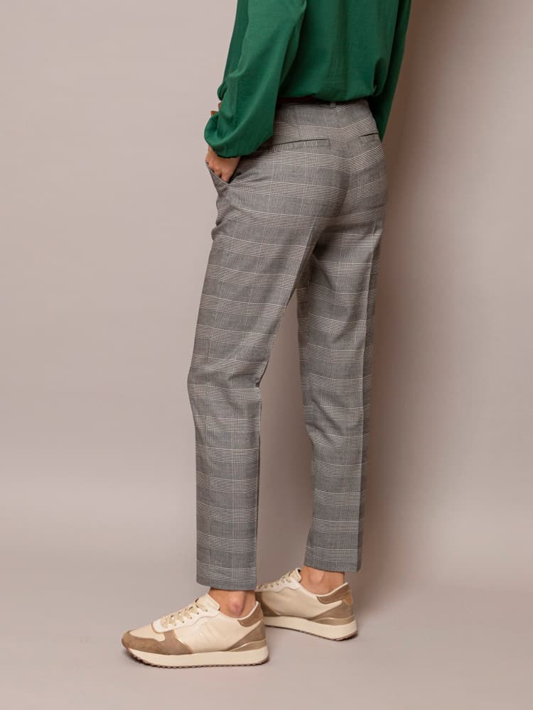 Γυναικείο Καρό Filica Παντελόνι Γκρι Heavy Tools W23475-WOVEN