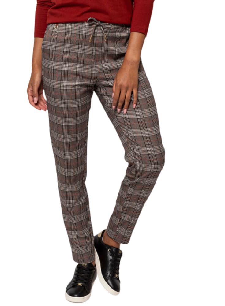 Γυναικείο Καρό Filly23 Παντελόνι Γκρι Heavy Tools W23473-CHECKED