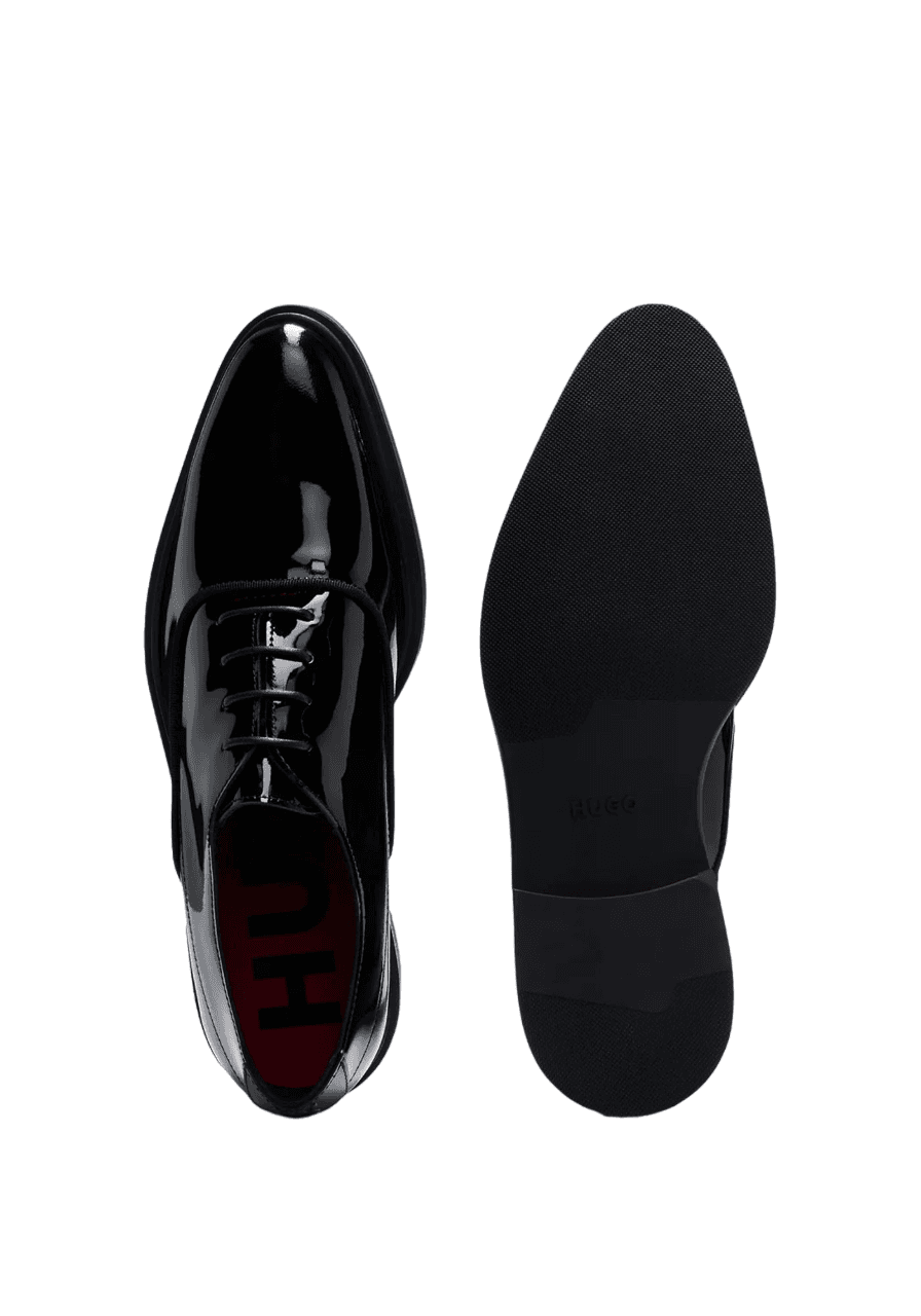 Ανδρικά Δερμάτινα Kerr Παπούτσια Μαύρα Hugo 50503685-001